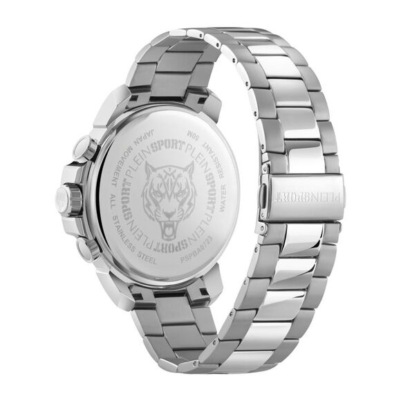 Plein Sport Powerlift Chronograph Watch Silver Mens - Picture 3 of 6